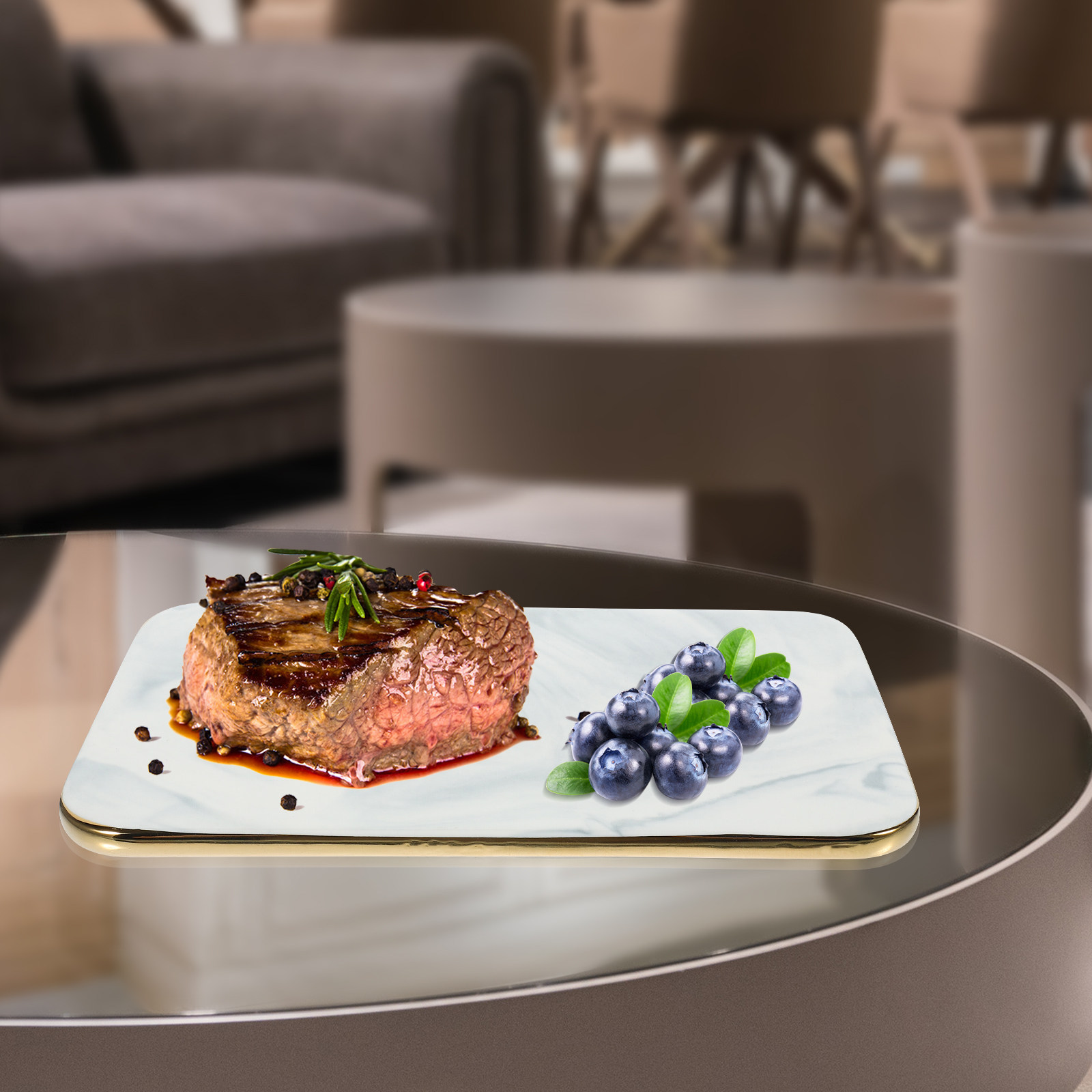 Marble Serving Board - Tabla de cortar de mármol para