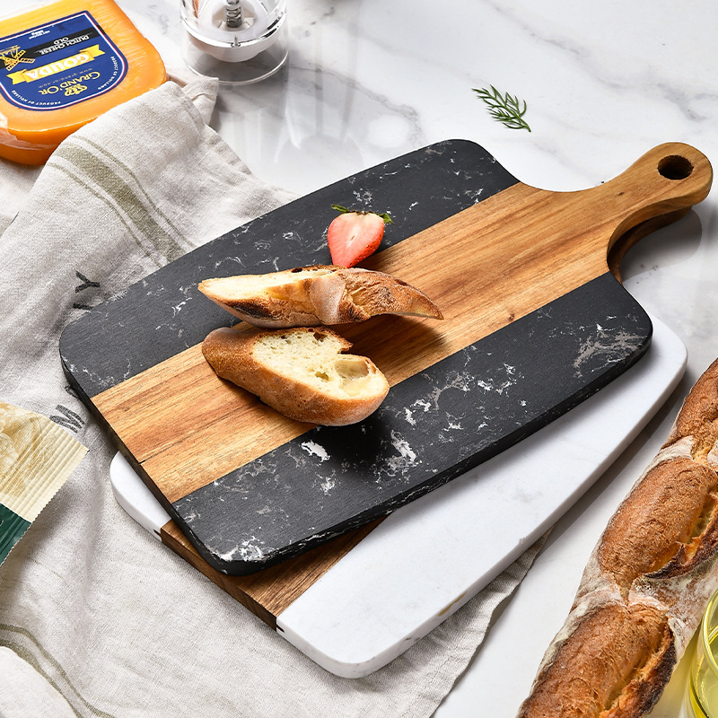 Tabla de cortar de veta de mad - Marble Serving Board reseña y precio