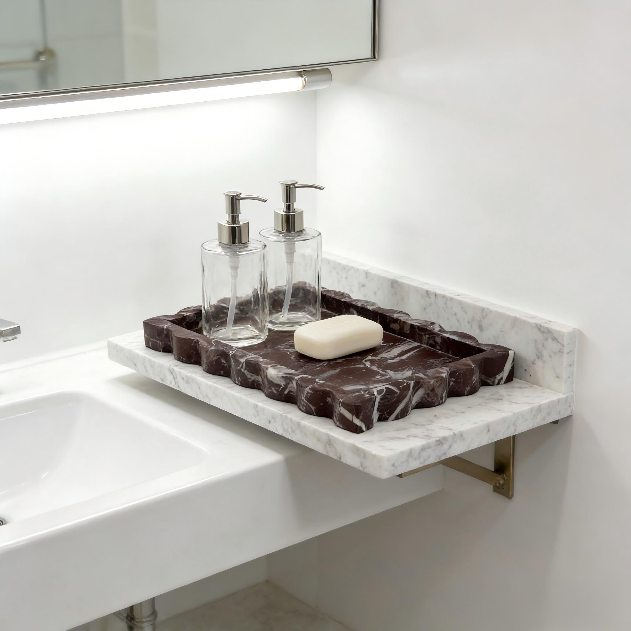 Bandeja de Mármol Natural con  - Marble Serving Board reseña y precio