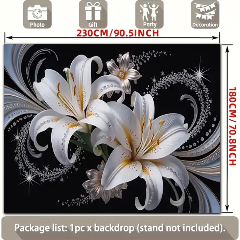 Tapiz floral de lirios blancos - Quiet Luxury Lifestyle reseña y precio