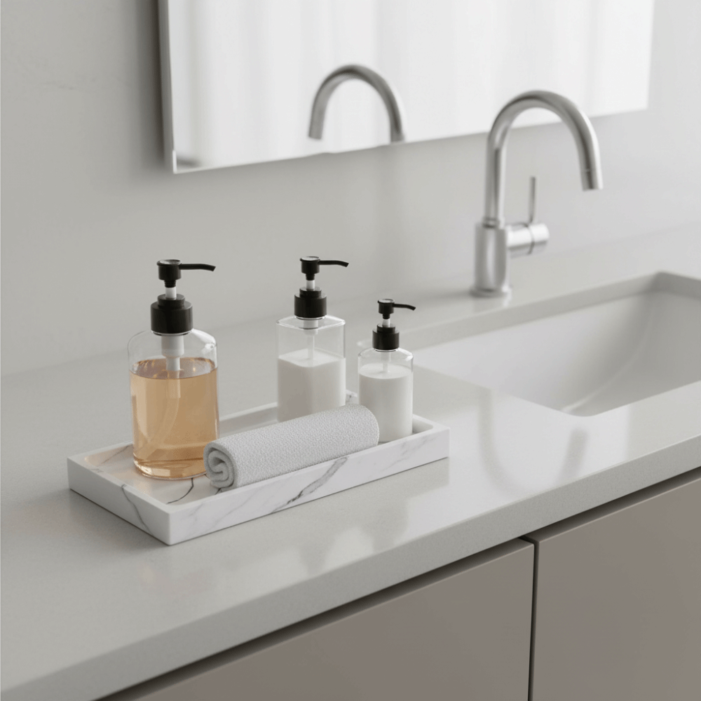 Bandeja para encimera de baño  - Marble Serving Board reseña y precio