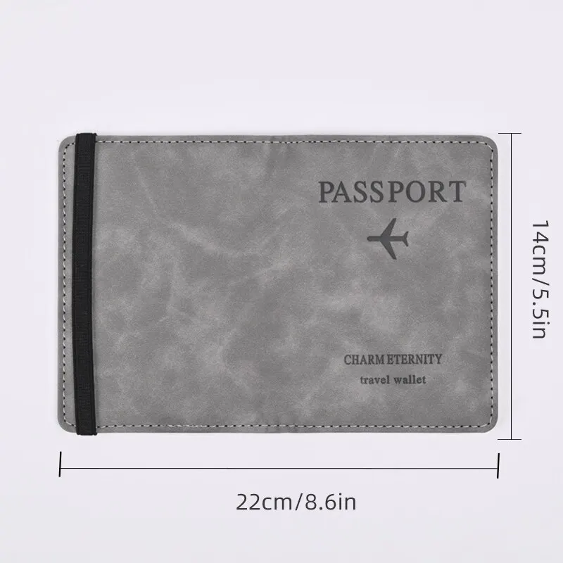 Cartera de cuero PU para hombr - Leather Passport Cover reseña y precio