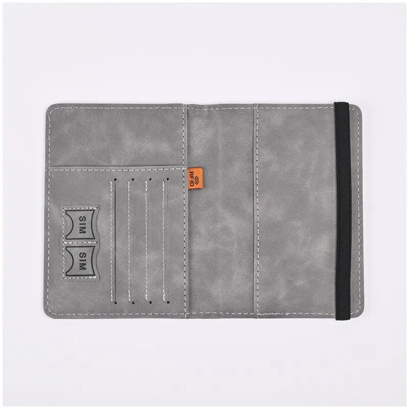 Cartera de cuero PU para hombr - Leather Passport Cover reseña y precio
