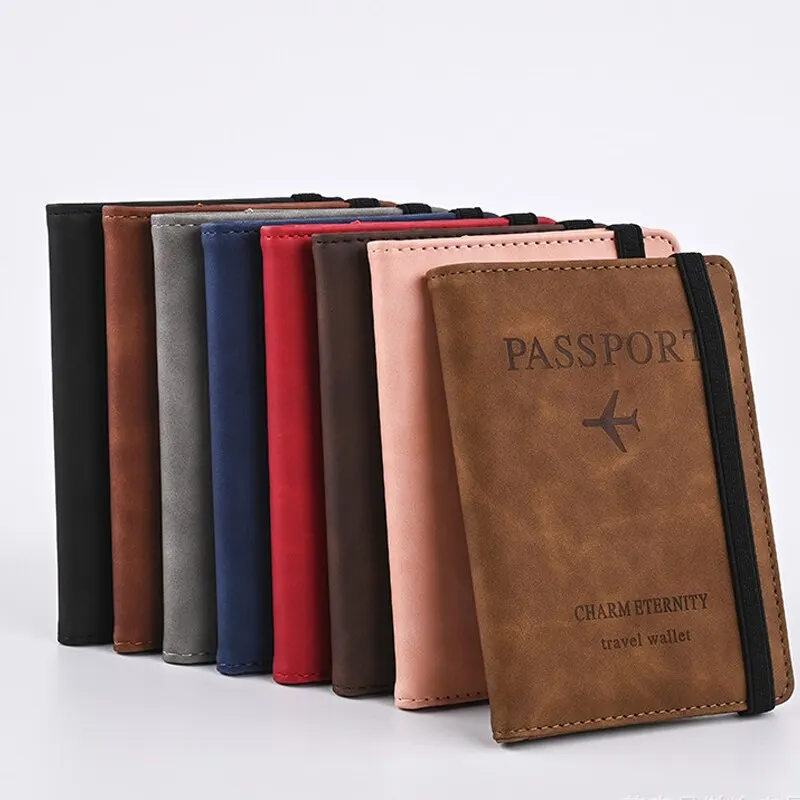 Cartera de cuero PU para hombr - Leather Passport Cover reseña y precio